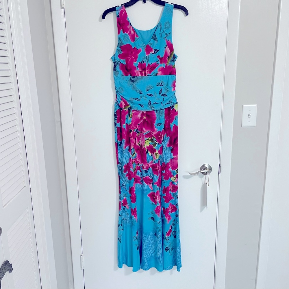 VENUS Tropical Floral Maxi Dress Women’s Size Small